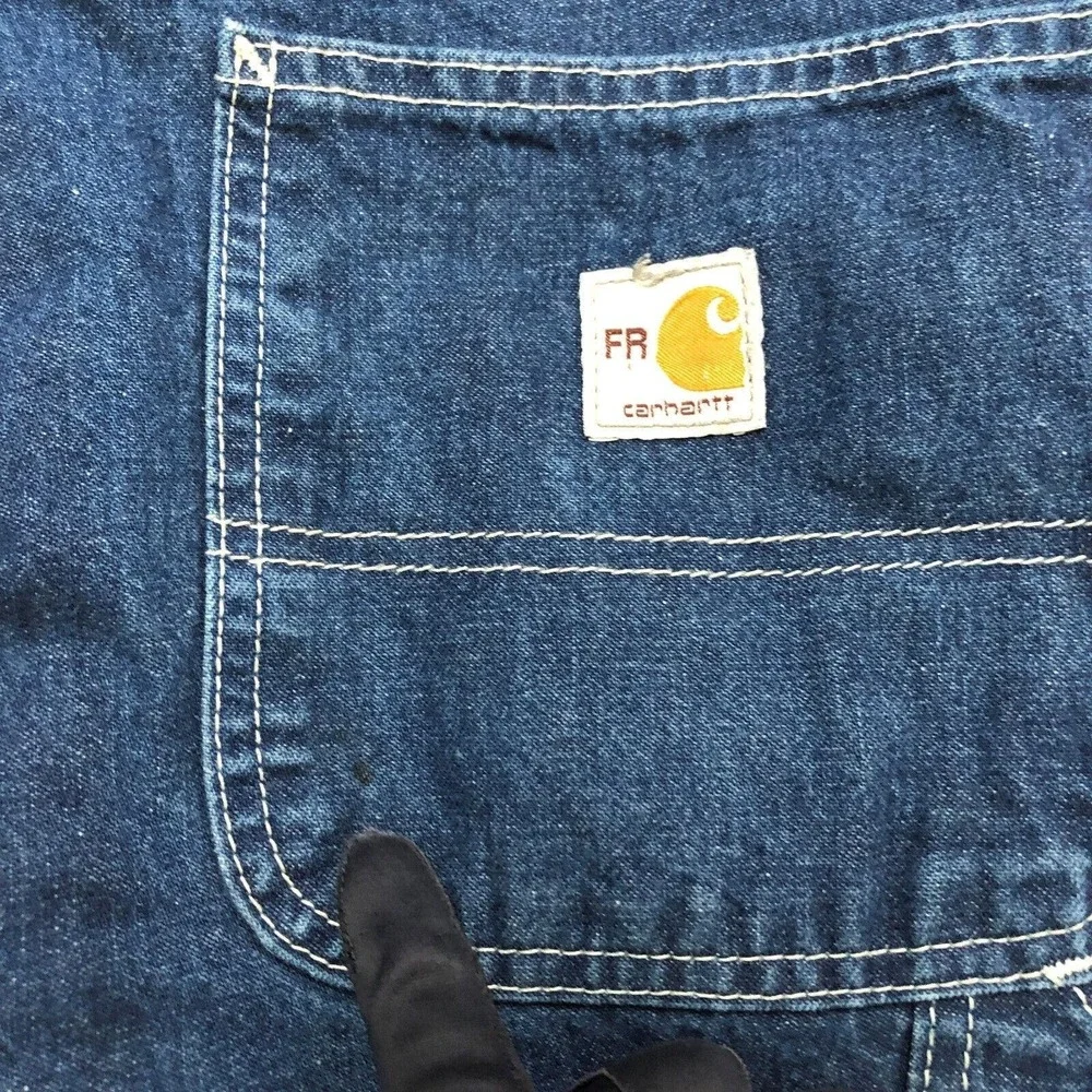 Carhartt FR Jeans Mens 38x32 Blue Flame Resistant Denim Carpenter Workwear Norm